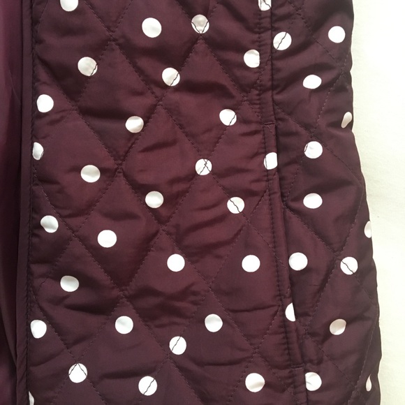 Croft & Barrow Marroon Polkadot Vest - Picture 3 of 5
